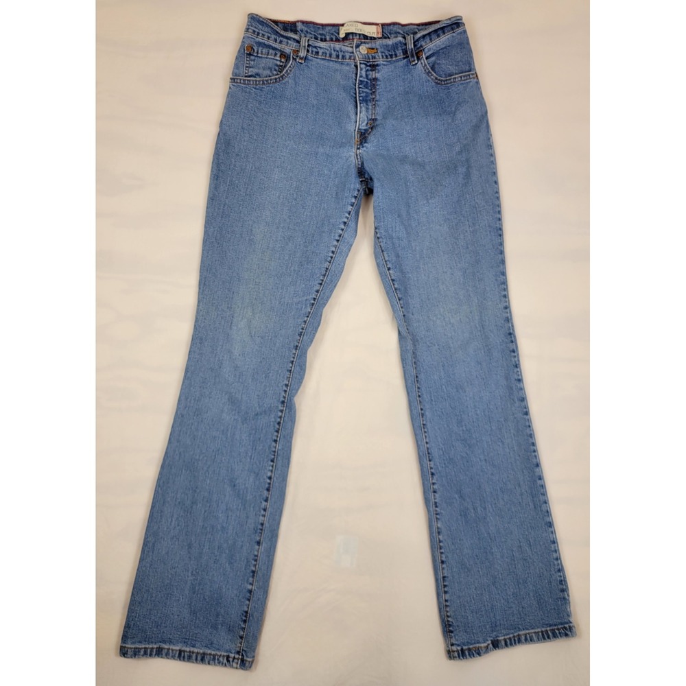 Levis 550 Relaxed Boot Cut Jeans Womens 12 L Blue Denim Stretch Medium Wash